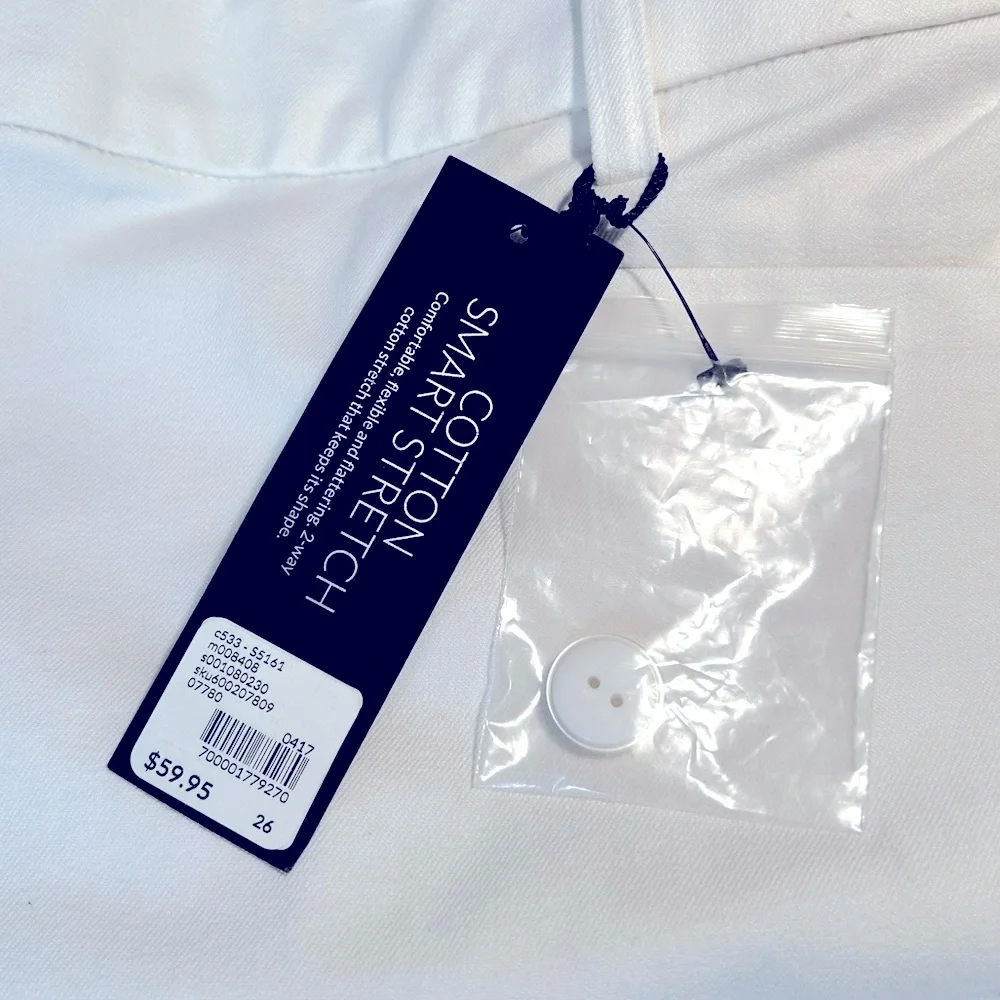 NEW Lane Bryant White Crop Pants The Lena Size 26 WITH FLAW